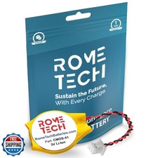 Rome Tech CMOS BIOS Battery for Dell Latitude D510, D610, D620, D630, D810, D