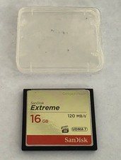 SanDisk Extreme 16GB Compact Flash CF 120MB/s UDMA 7 With Case