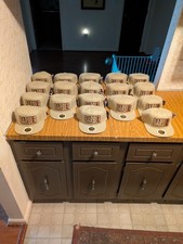 18 Barber snapback hats: Tan. NEW 