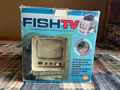 New Fish TV Black White Portable Monitor Camera Underwater Viewing System Kit