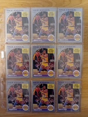 Top Rar 43 x NBA Hoops Basketball Magic Johnson Los Angeles Lakers #157