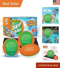 2 Pack Ultimate Water Skipping Balls - Bouncy Pool Beach Toys for All Ages