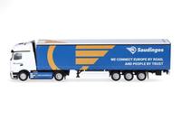 Herpa, Mercedes Benz Actros L Procab 4X2 Mit 3-Achs-AnhäNger Saudingos, 1/87,...