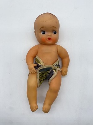 Vintage Plastic Baby Poseable Doll Made In Japan Holds Bottle Pees Drinks Wets