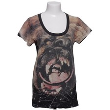 Drop Dead, T-shirt, Größe: S, Schwarz/Mehrfarbig, Baumwolle, Print, Damen #QzK