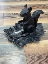 Antique Style Black Cast Iron Squirrel Mechanical Nutcracker -