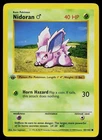 Pokemon Card - Nidoran M Base Set Shadowless 55/102 1st Edition Common