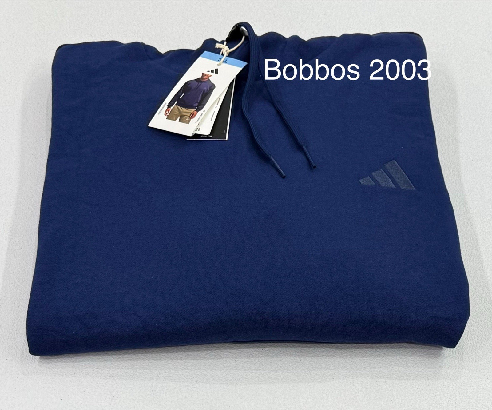Adidas Men's Fleece Essentials Hoodie, Dark Blue, Size 3XL