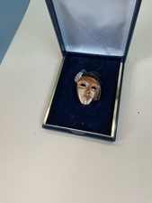 Costume Jewellery Mask Brooch 