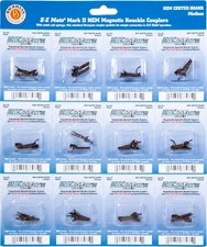 Trains - E-Z MATE MARK II COUPLERS - MAGNETIC KNUCKLE COUPLERS with METAL COIL S