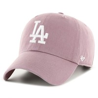 47 Brand Strapback Cap - Clean UP Los Angeles Dodgers Mauve
