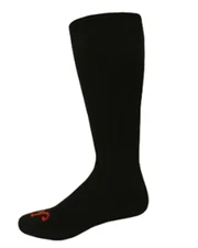 Justin Cushioned Over-the-Calf Boot Socks, Black, XL(men's shoe 12-16), 3 pairs