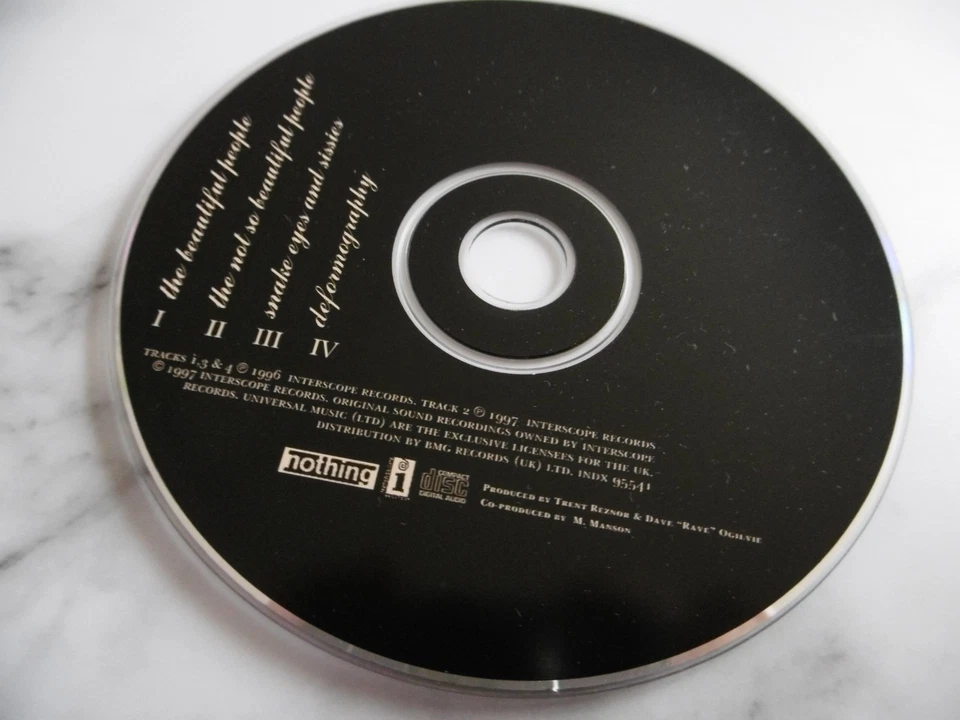 Marilyn Manson The Beautiful People Seltene CD II 2 Single 4 Trk 1997 Indx 95541 - Bild 3 von 3