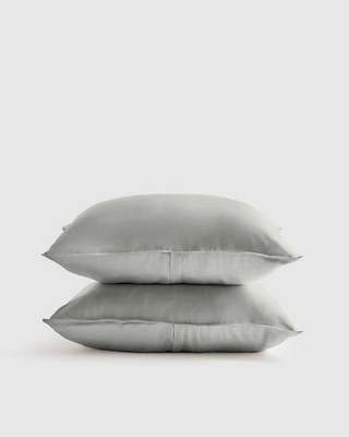 Quince Home Bamboo Standard Pillow Sham Set Bedding  Gray NWOT