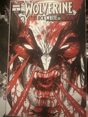 MARVEL COMICS WOLVERINE: BLACK WHITE & BLOOD #1 TYLER KIRKHAM VARIANT A