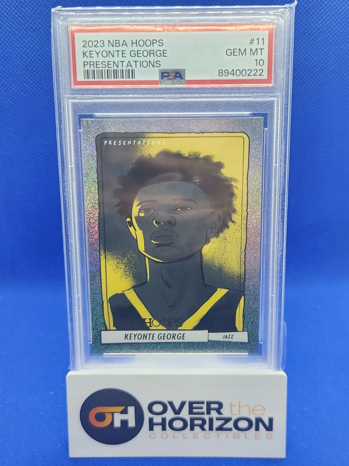Keyonte George 2023-2024 Panini NBA Hoops Presentations PSA 10 RC Case Hit Jazz