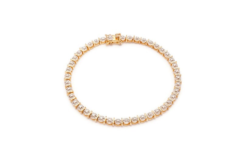 "Ross Simons Gold Plated Sterling Silver 925 Bracelet 7.25\""