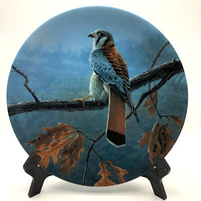 American Kestrel Daniel Smith 6th issue Majestic Birds Knowles Collector Plate