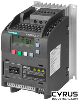 Siemens 6SL3210-5BE17-5UV0 SINAMICS V20 380-480 V 3 AC -15/+10% 47-63Hz rated po
