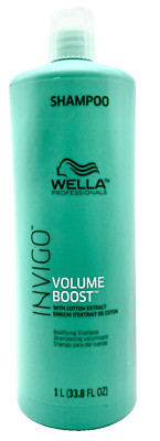 Wella Invigo Volume Boost Cotton Extract Bodifying Hair Shampoo 33.8 oz NEW