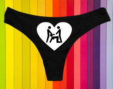 SLUT SLUTTY Knickers Naughty Cuckold Hot Wife lingerie Women Panties Pants Thong