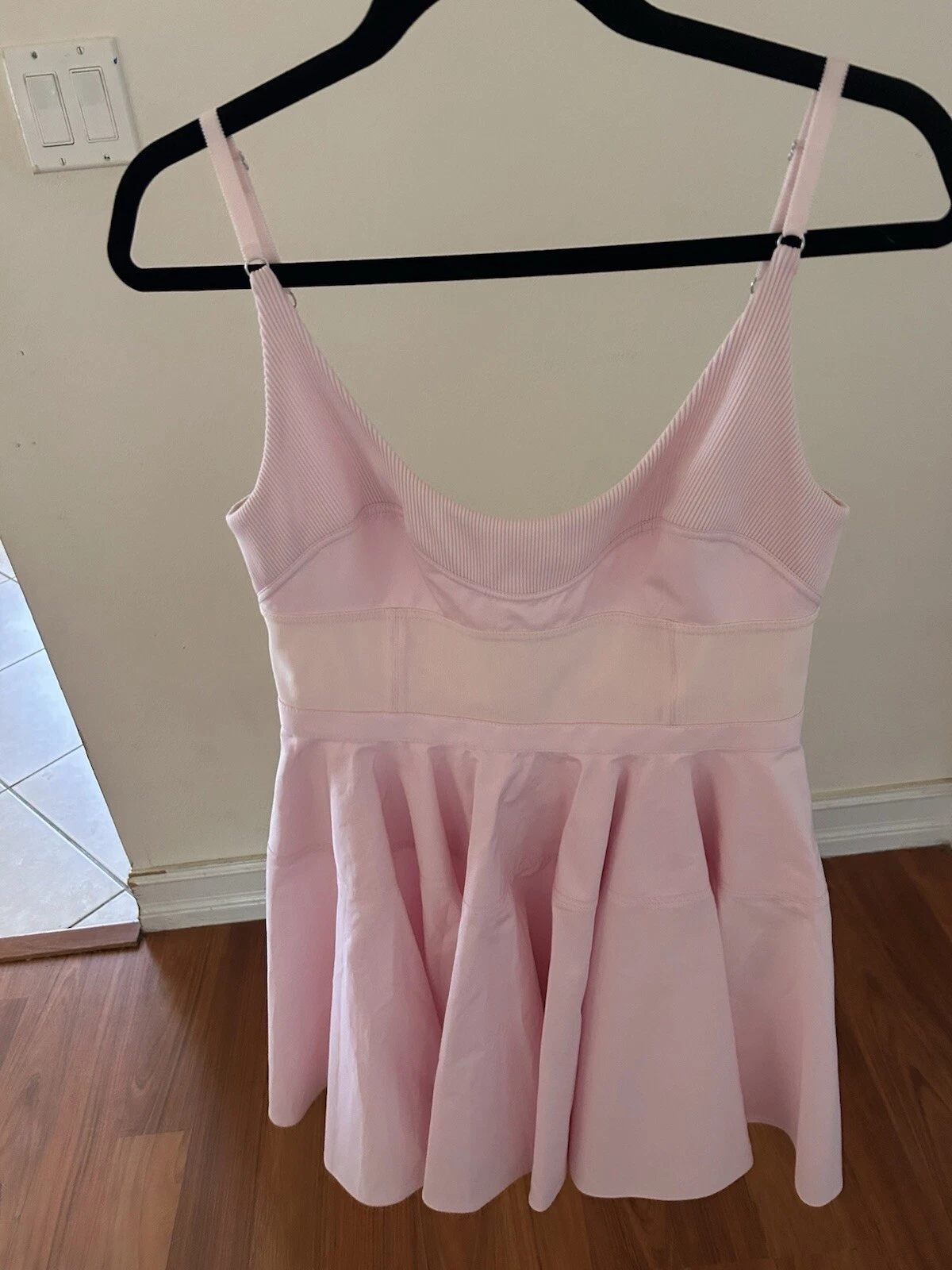 Abito tubino Alexander Wang aderente e svasato in popeline rosa 8