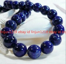 Huge 20mm Natural Blue Lapis Lazuli Gemstone Round Bead Loose 15''