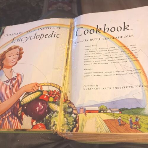 Culinary Arts Institute Encyclopedic Cookbook 1948 Vintage Ruth Berolzheimer
