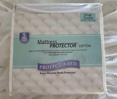 Protect A Bed Baumwolljersey Matratzenschutz kleines Doppelbett 120 x 190 x 35 cm 4 Fuß