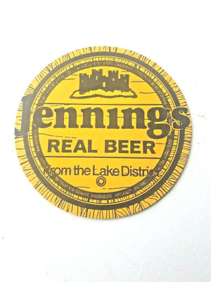 Vintage JENNINGS / Echtes Bier aus dem Lake District Cat No'12 Bierdeckel / Untersetzer