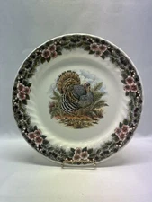 Thanksgiving QUEENS Myott Factory 12" Turkey Serving Plate Platter.