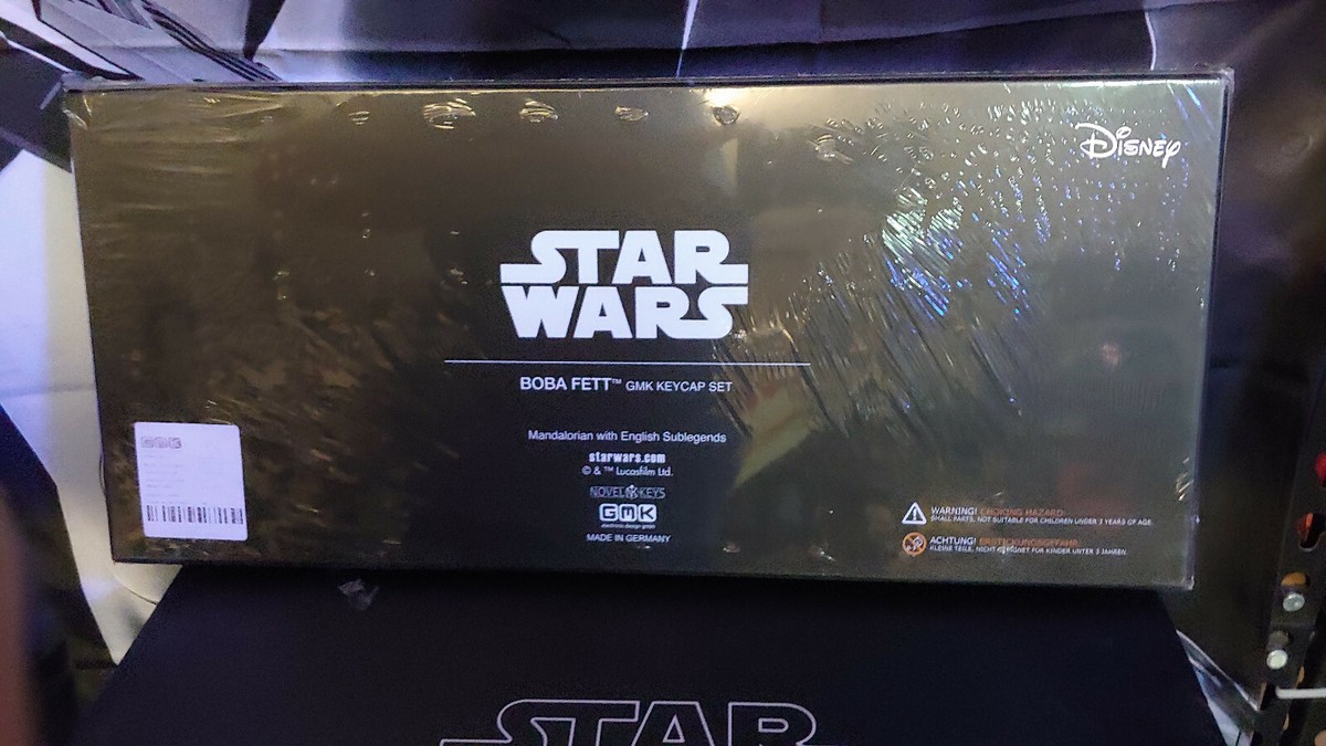 STAR WARS BOBA FETT GMK KEYCAP SET KEYBOARD FULL AUREBESH NOVEL