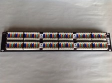 Hubbell Speedgain c5e P5E48UE 48-Port 19in Rack Mountable Patch Panel 2U black