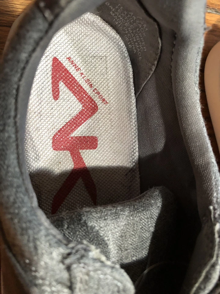 AK Sport para mujer 7. 5 Zack Gris Fácil de Poner Zapatillas Fuex Gamuza/Cuero Zapato para Caminar Foto 4 de 4