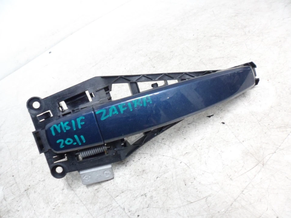 VAUXHALL ZAFIRA B MK2 2011 NSF PASSENGER FRONT EXTERIOR DOOR HANDLE DARK BLUE