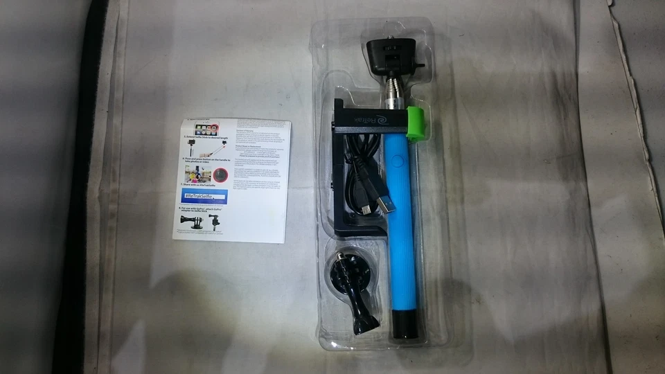 ReTrak Bluetooth Selfie Stick Blue - Image 2 of 2