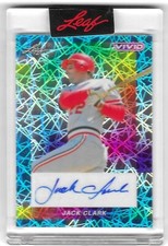 JACK CLARK 2023 Leaf Vivid Teal Laser Autographed Card (4 X All-Star) TRUE 1/1