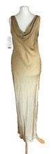 Next Slip Dress Gold/Champagne Strappy Size 8 Party Evening Lovely party dress