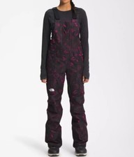 THE NORTH FACE Women's FREEDOM BIB Snow Pants - RoxburyPinkFloral - Small - NWT