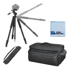 80 Inch Camcorder Tripod & Carrying Case for Canon 70D 60D 6D 7D 40D 30D T6 T6i