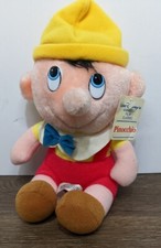 Pinocchio Walt Disney Animated Film Classic Vintage 1985 Plush Stuffed Doll 8"
