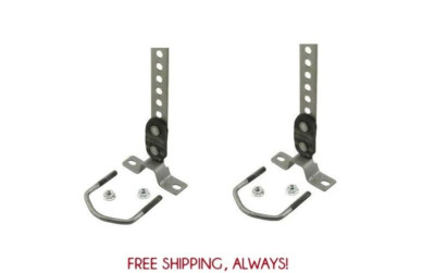 (2 pc) Universal Tailpipe Hanger 360 Swivel 1-1/2'' To 2-1/2'' Exhaust Tail Pipe 