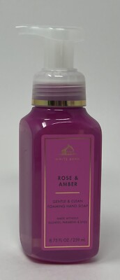1 NEW BATH BODY WORKS ROSE & AMBER GENTLE CLEAN FOAMING HAND SOAP WASH FOAM PUMP