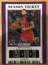 Anthony Davis 2019-20 Panini Contenders Draft Picks #2 Los Angeles Lakers NM