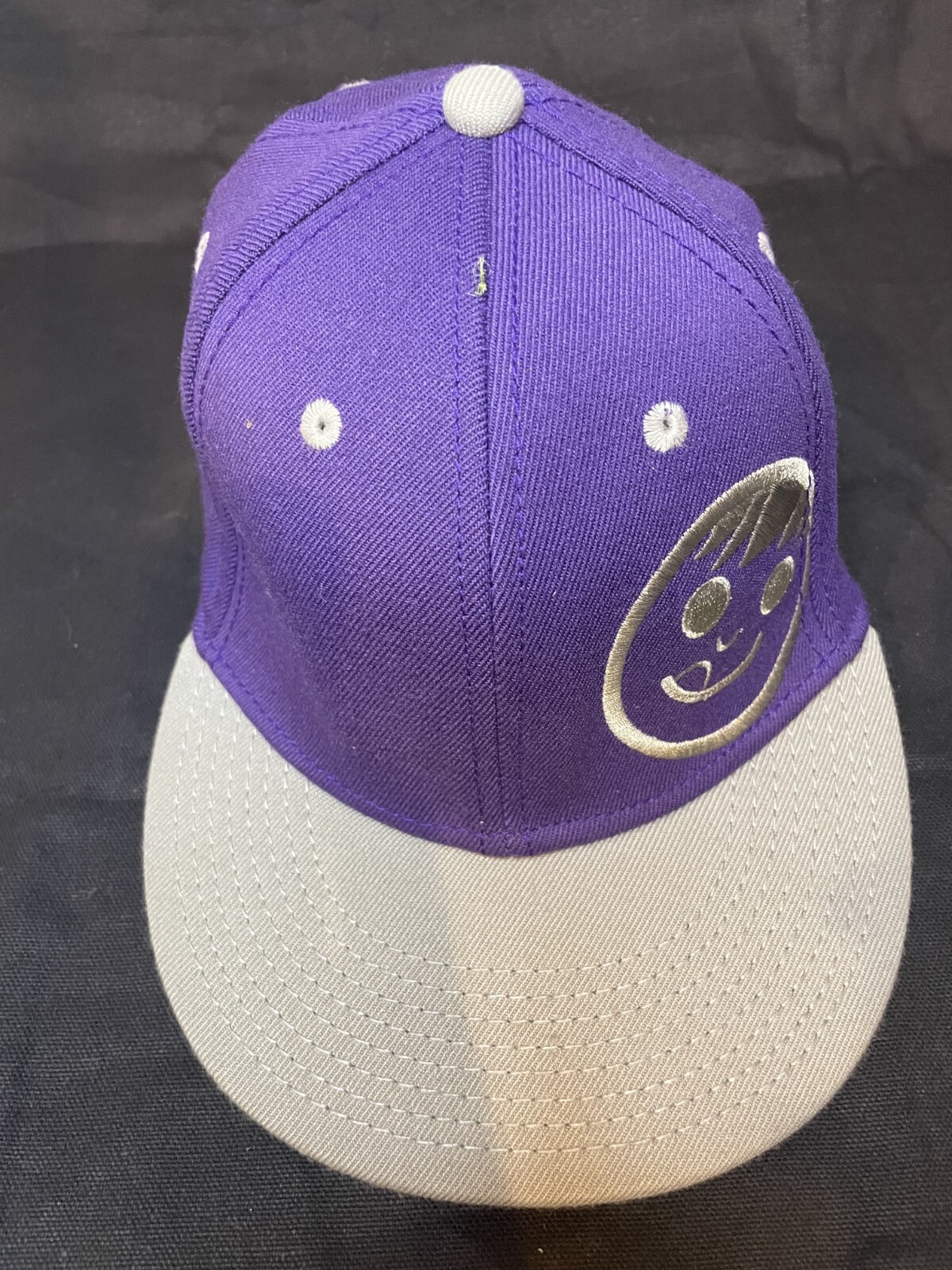 Neff Hat Cap Fitted Purple Black Trucker Size Small Mens Adult Logo