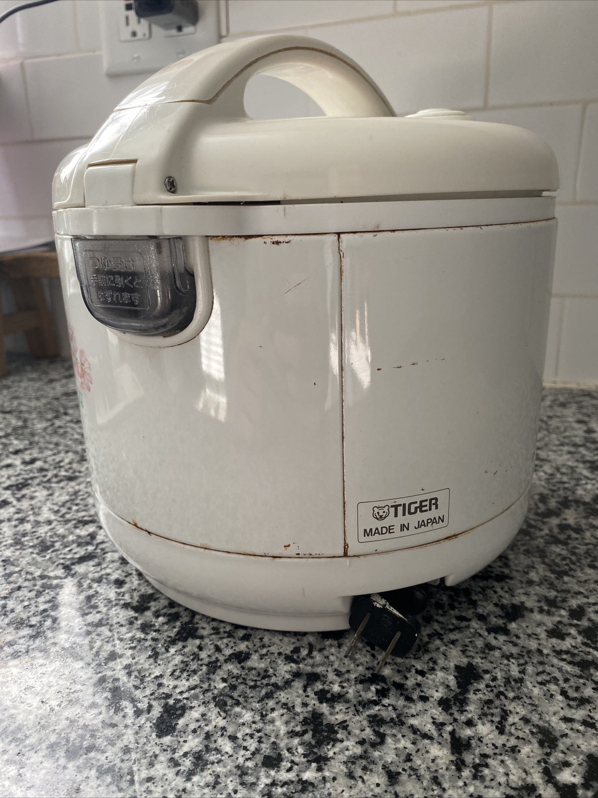Tiger JNP0550 3Cup Rice Cooker White Floral, Tested Works Well
