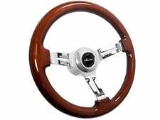 1970-88 Monte Carlo 14" Mahogany Wood Steering Wheel Kit, Covert Style 6-Bolt