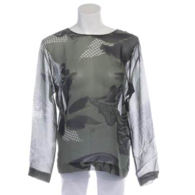 Seidenbluse Lala Berlin Schwarz Grün XS