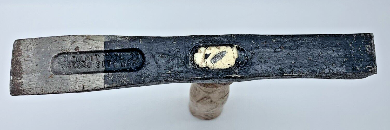 Vintage Goldblatt Tool Co. Rock Masonry Brick Laying Hammer Kansas City