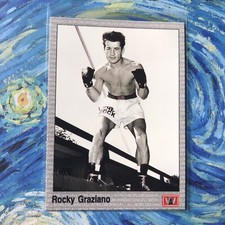 ROCKY GRAZIANO OLD SCHOOL BOXER No. 87 *2H BOXING HALL OF FAME AW SPORTS Inc.